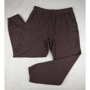 Fabletics Mens Jogger Sweatpants Chocolate Brown Athletic Lounge Pants Size L